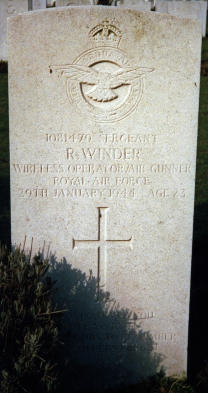 Sgt Roland Winder<br/><br /><br />died January 29th, 1944